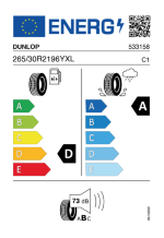 DUNLOP 265/30R21 96Y SPORT MAXX RT RO1 XL MFS