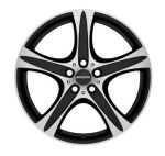 RONAL R55 SUV 9.5X20 ET55 130X5 střed 71.5 MATTSCHWARZ-FRONTKOPIERT