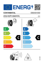 CONTINENTAL 205/45R18 90H XL FR WinterContact TS 860 S *