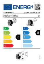 YOKOHAMA V105 MO 205/55 R16 91W