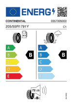 CONTINENTAL 205/55R17 95Y XL FR ContiPremiumContact 5 J