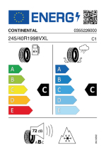 CONTINENTAL 245/40R19 98V XL FR WinterContact TS 860 S SSR