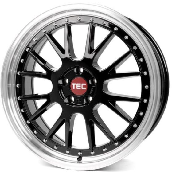 TEC-Speedwheels GT EVO 8JX18 5x110 ET35 střed 72,6 black-glossy-polished-lip