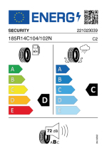 Security TR-603 185 R14 C 100/102 S (104 N)  TL M+S