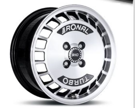 RONAL R10 TURBO  7.0X15 ET28 108X4 (76) SCHWARZ-FRONTKOPIERT