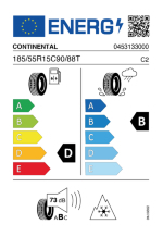 CONTINENTAL 185/55R15C 90/88T VanContact Winter 6PR