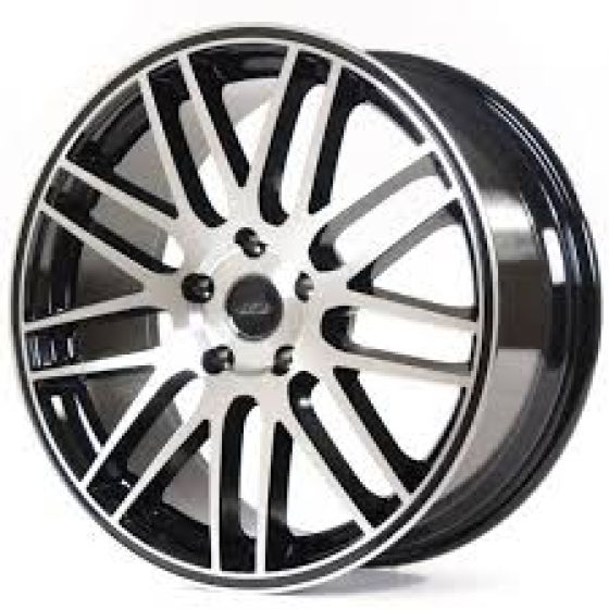 TEC-Speedwheels GT1 8Jx17 5x100 ET35 střed 64 Schwarz-Glanz-Frontpoliert