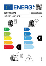 CONTINENTAL 11R22.5 148/145L TL HDR EU LRH 16PR M+S 3PMSF