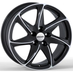 RONAL R51 7.0x16 rozteč 5x112 ET50 střed 76 JETBLACK-FRONTKOPIERT